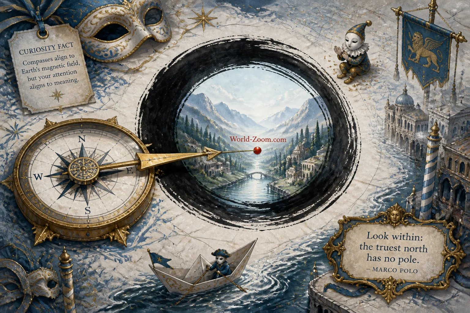 Compass Points Inward