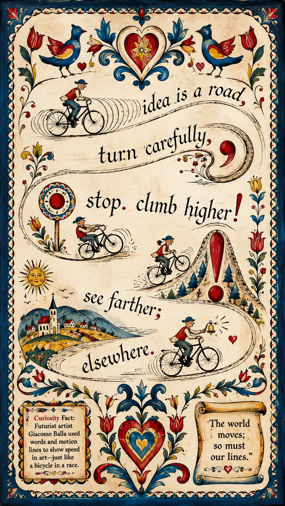 Cyclist on Sentence