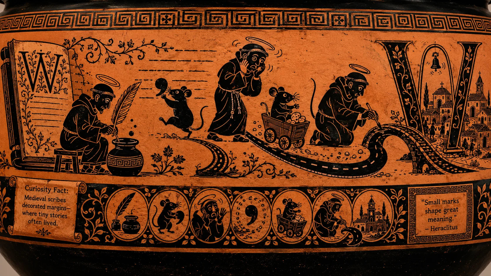 Monk and Punctuation Mouse