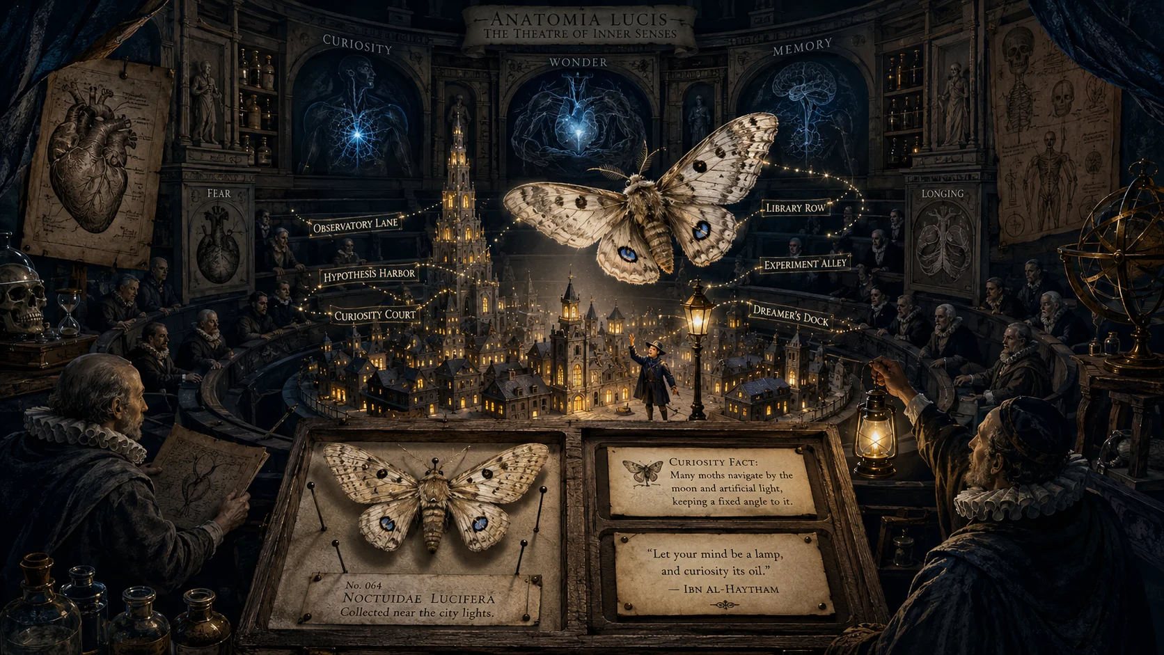 Moth at Glowing City
