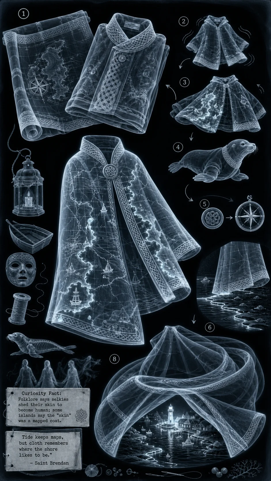 Selkie Sea-Map Coat