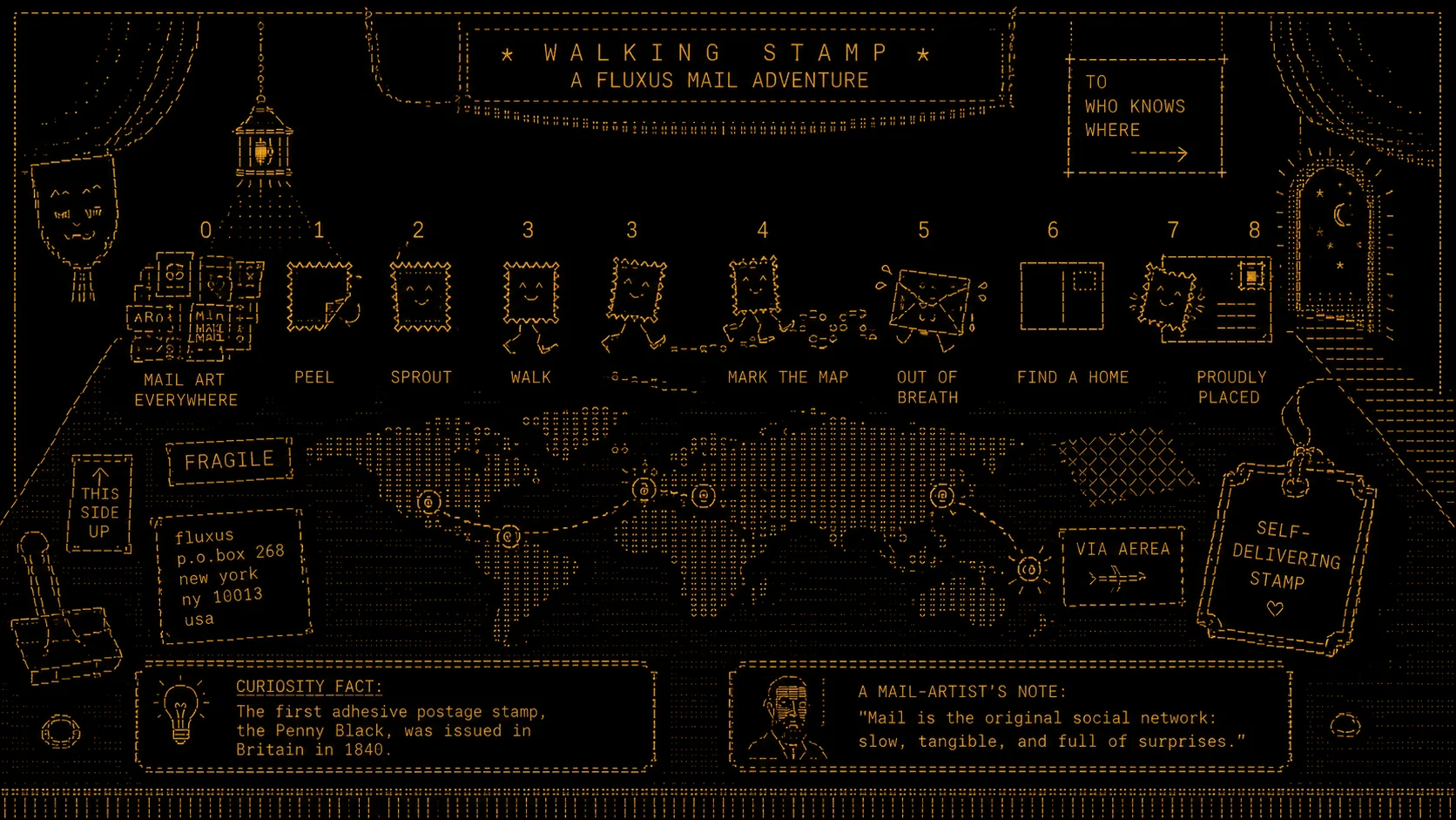 Walking Stamp